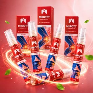 โปร 5 ขวด Mirott Nano Spray (HOT)นวัตกรรมนาโนโนลิปิดแคริเออร์ นำส่งสารสกัดสมุนไพรเข้มข้น ลงสู่ผิวชั้นลึก แก้ปวด อักเสบ บวม ขัดเข่า ข้อ เส้นเอ็นกล้ามเนื้อ หรือ เข่าเสื่อม ลึกถึงแก่น